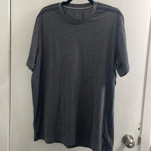 Adidas men’s shirt gray with black stripes, size XL